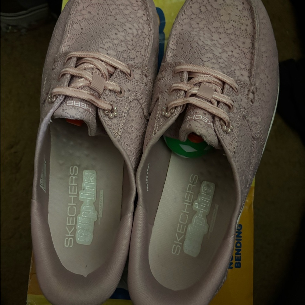 Skechers Women's Light Pink Slip-On Sneakers